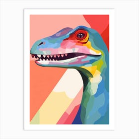Colourful Dinosaur Rhamphorhynchus 1 Art Print