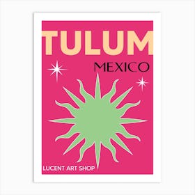 Tulum Mexico Art Print