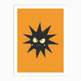 Angry Star Art Print