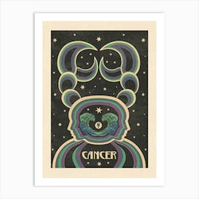 Cancer Zodiac Star Sign  Art Print