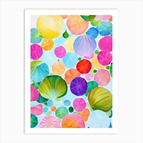 Water Chestnuts Marker vegetable Art Print