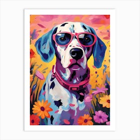 Dalmatian In Sunglasses Art Print