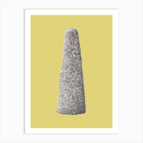 Bollard Yellow Background Poster