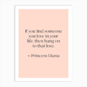 Princess Diana Quote Art Print