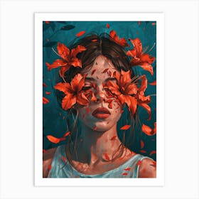 Lily Girl Art Print