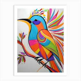 Colorful Bird-Reimagined 14 Art Print