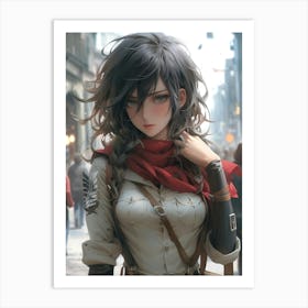 Mikasa Ackerman Attack on Titan Art Print