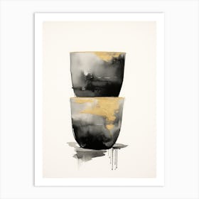 Black And Gold 4 Art Print