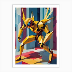 Spider Hunter Abstract Art Print