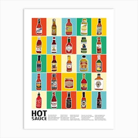 Hot Sauce Squares Art Print