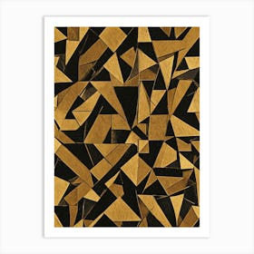 Black & Gold no1 Art Print