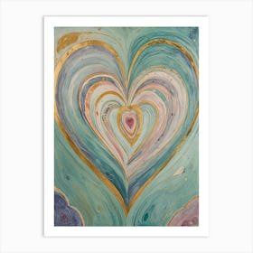 Heart Of Pastel Art Print