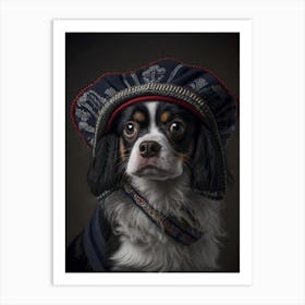 Dog In A Hat, Personalized Gifts, Gifts, Gifts for Pets, Christmas Gifts, Gifts for Friends, Birthday Gifts, Anniversary Gifts, Custom Portrait, Custom Pet Portrait, Gifts for Mom, Dog Portrait, Couple Portrait, Family Portrait, Pet Portrait, Portrait From Photo, Gifts for Dad, Gifts for Boyfriend, Gifts for Girlfriend, Housewarming Gifts, Custom Dog Portrait Art Print