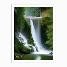 Cascade De Gairaut, France Realistic Photograph (2) Art Print