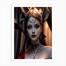 Gothic Beauty 1 Art Print