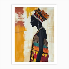 The African Woman; A Boho Panorama Art Print