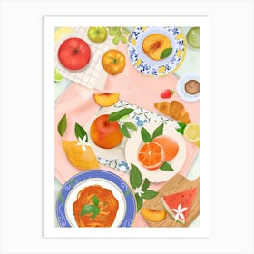 Summer Brunch Art Print