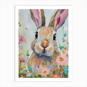 Havana Rabbit Painting 4 Art Print