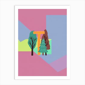 Kids Initials T Art Print