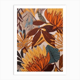 Fall Botanicals Marigold 2 Art Print