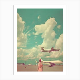 Vintage 1960s Sky Kitsch 2 Art Print