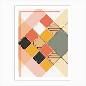 Bauhaus Colorful Board A Art Print