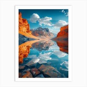 Reflection In A Lake 3 Art Print