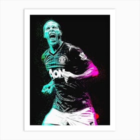 Rio Ferdinand 2 Art Print