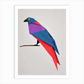 Vulture Origami Bird Art Print