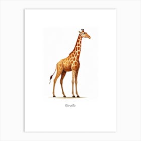Giraffe Kids Animal Poster Art Print