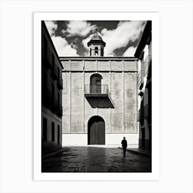 Alcala De Henares, Spain, Black And White Analogue Photography 1 Art Print
