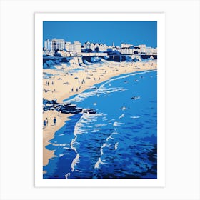 Broadstairs Beach Kent Printmaking 1 Art Print