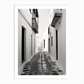 Crete, Greece, Photography In Black And White 3 Art Print