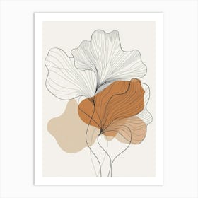 Abstract Flowers 5 Art Print