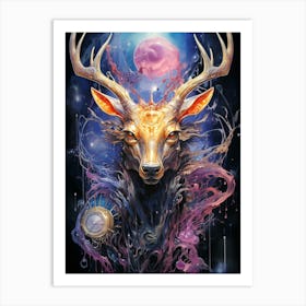 Deer Head 4 Art Print