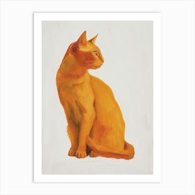 Chartreux Cat Painting 1 Art Print
