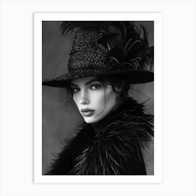 Black And White Portrait Art Print