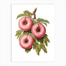 Donuts On A Branch Art Print