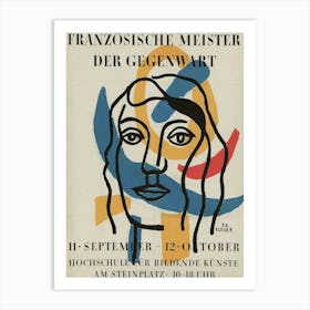 Fernand Léger Berliner Festwochen 1952, Französische Meister Der Gegenwart (1952) Art Print