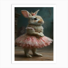 Bunny In A Tutu Art Print