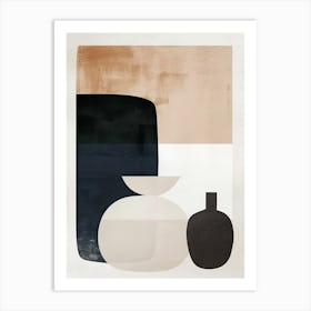 Muted Layers Minimalist Style Art Print