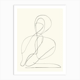 Abstract Life Drawing Sketch Art Print