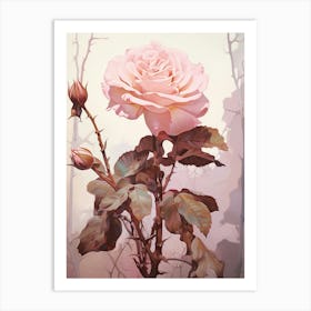 Floral Illustration Rose 5 Art Print