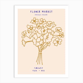 Flower Market Art Print