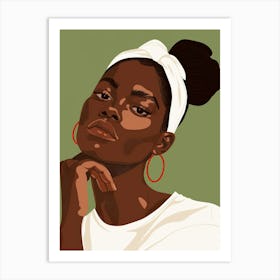 Black Woman Portrait Art Print