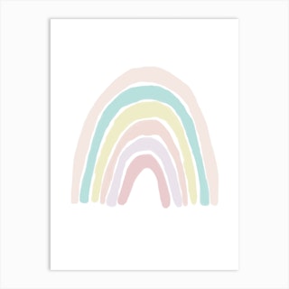 Rainbow Pastel Art Print