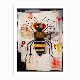 Bee Bot Dreams Art Print