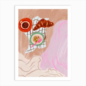 Breakfast In Bed 1 Art Print