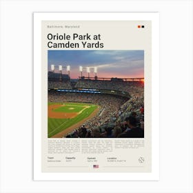 Baseball - Baltimore Orloles - Camden Yards 1 Art Print