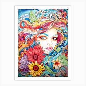 Enchanting Beauty 1 Art Print